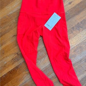 Athleta Salutation Stash 7/8 Tight Leggings (Red) — NWT